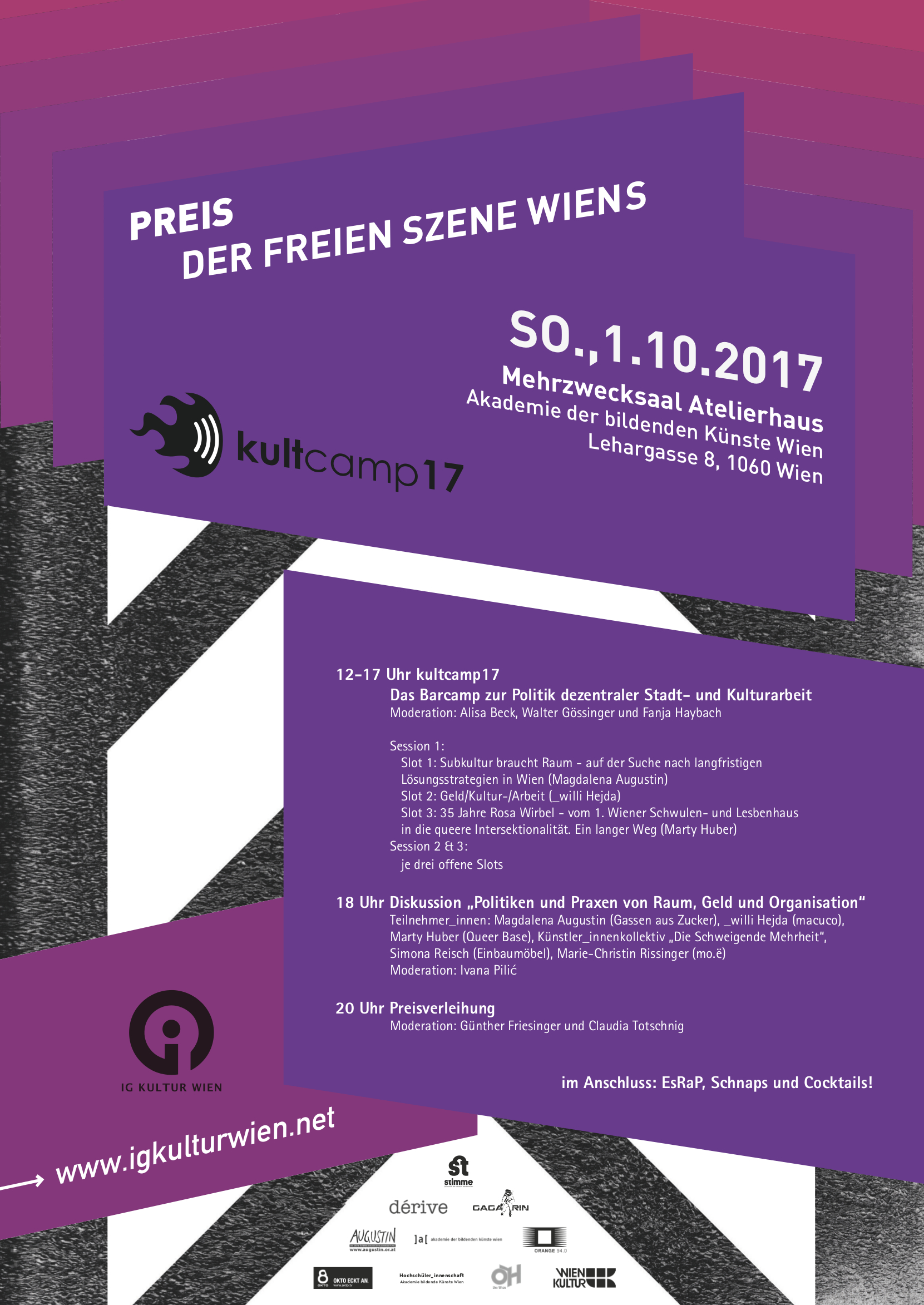 Preis der freien Szene Wiens 2017 & kultcamp17