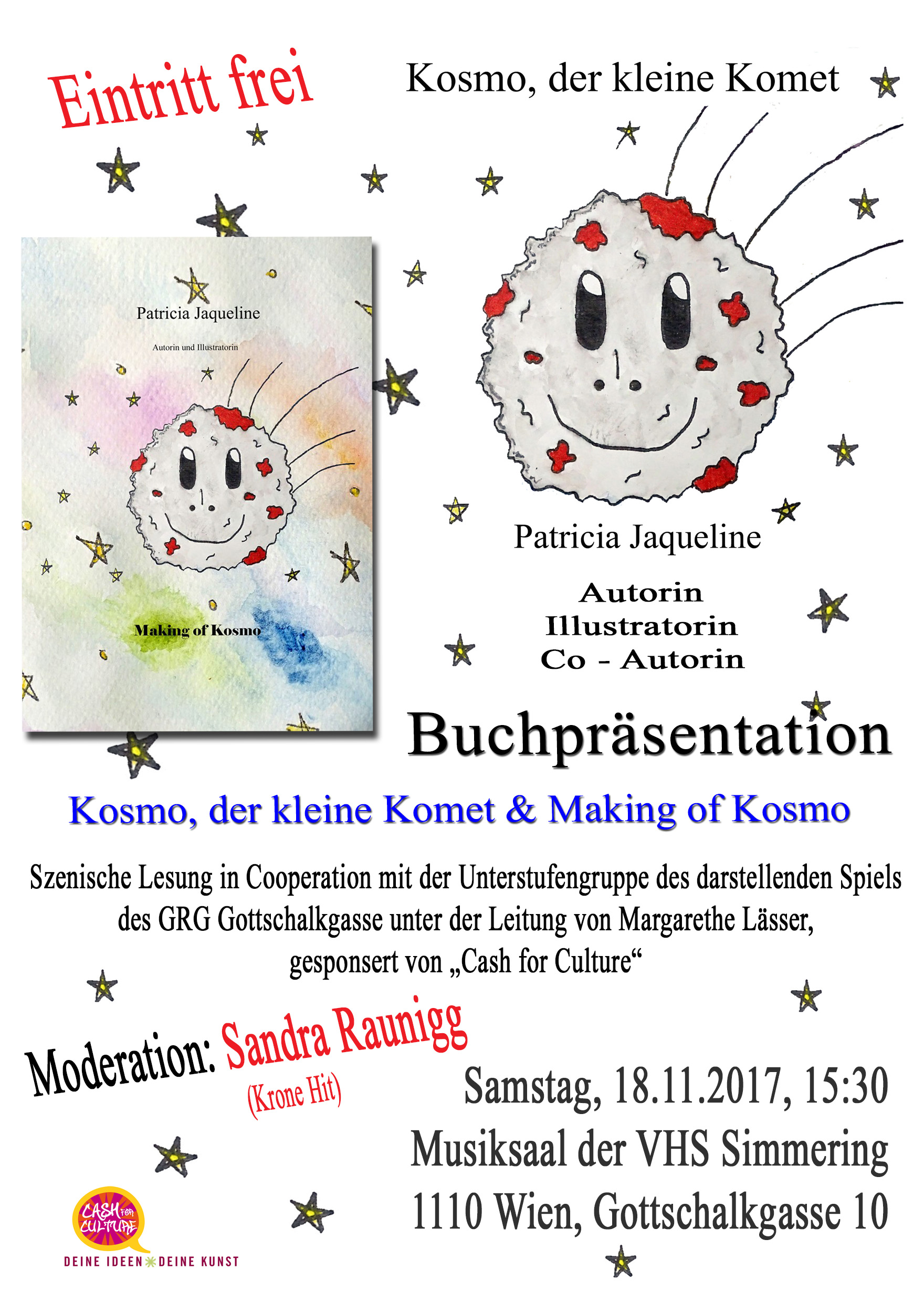 Kosmo, der kleine Komet – Buchpräsentation