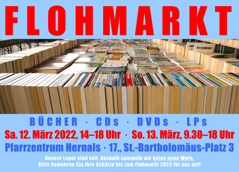 Bücherflohmarkt in der Kalvarienbergkirche