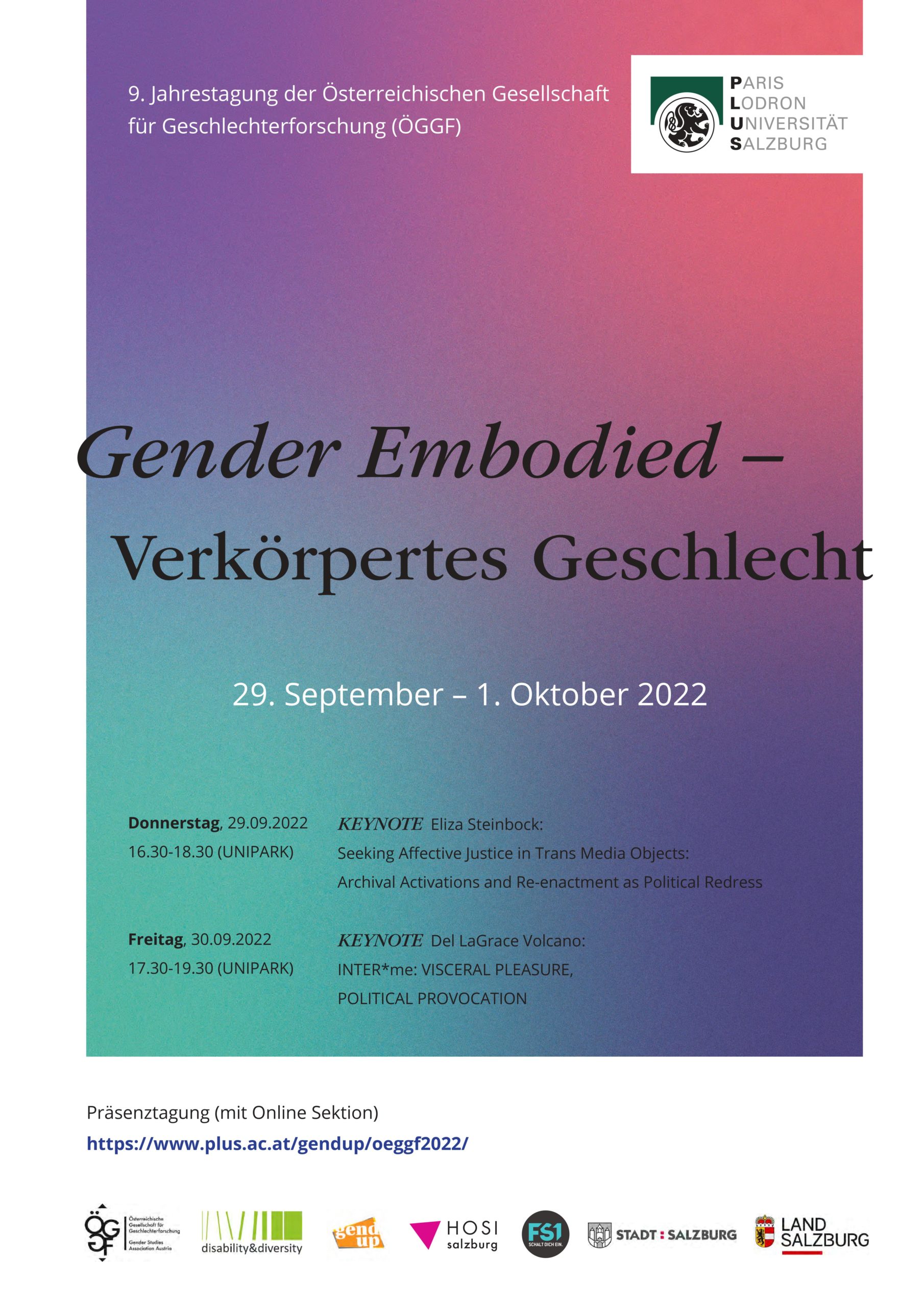 Jahrestagung der österreichischen Gesellschaft für Geschlechterforschung