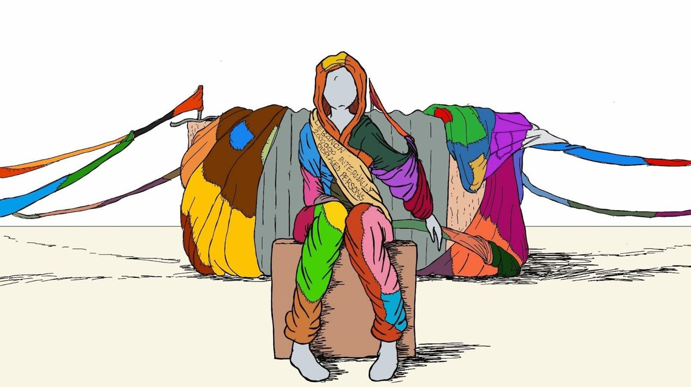 Inhabitable/Bewohnbar – Kunstinstallation mit Flüchtlingszelt