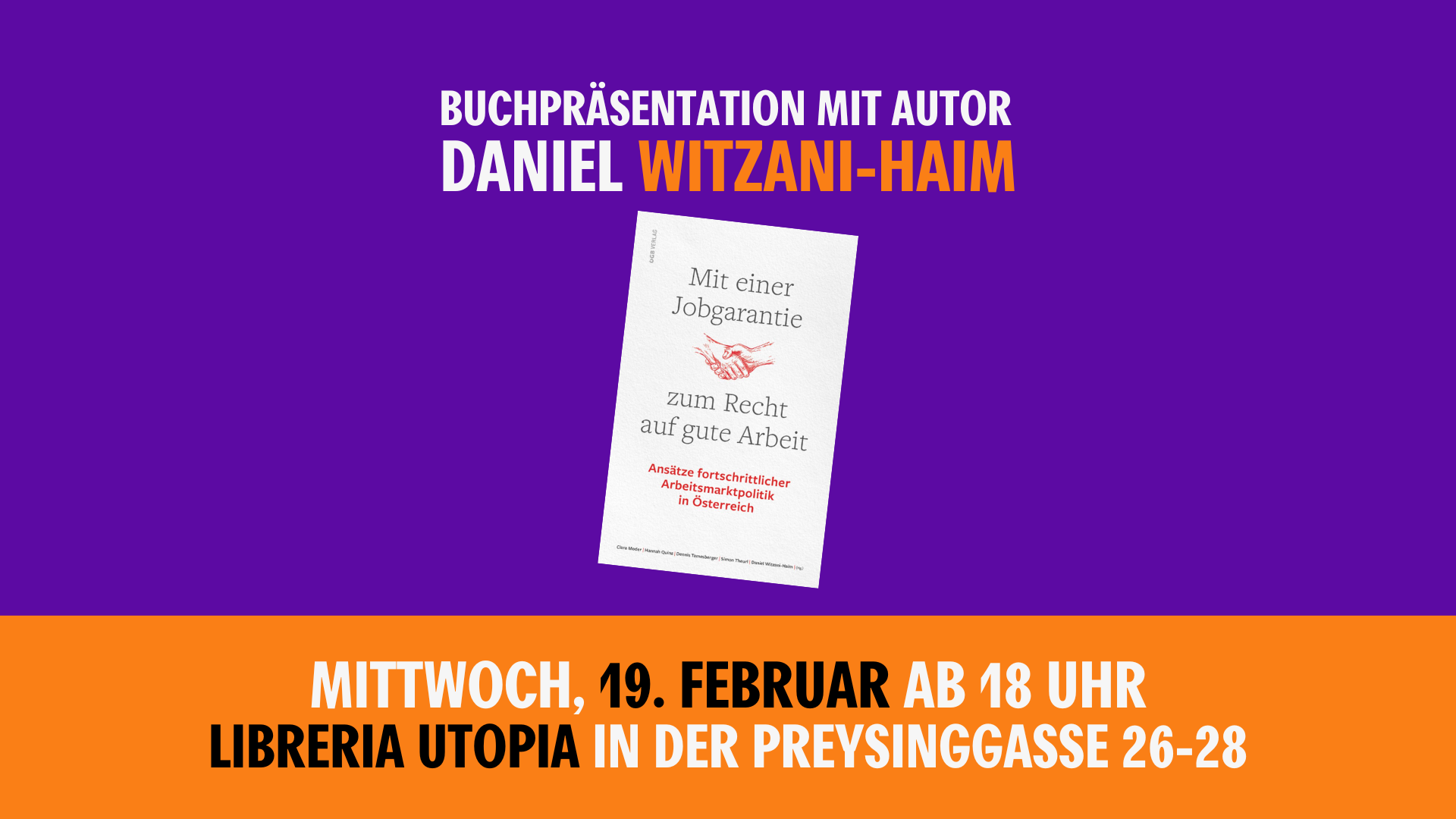 Buchpräsentation: Mit einer Jobgarantie zum Recht auf gute Arbeit