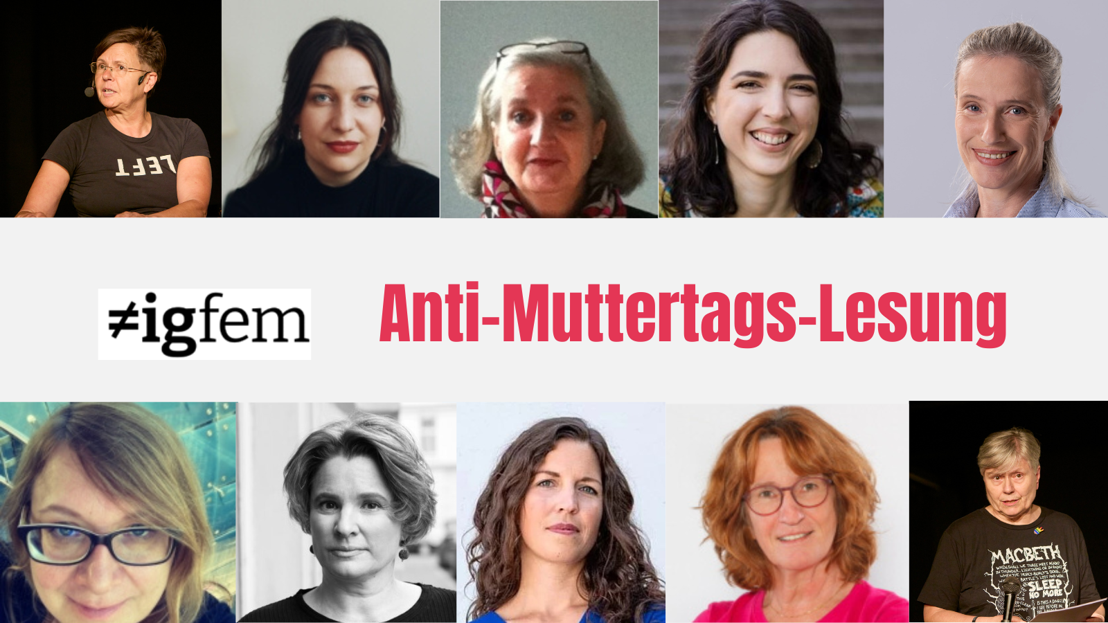 Anti-Muttertags-Lesung – ≠igfem auf der KriLit