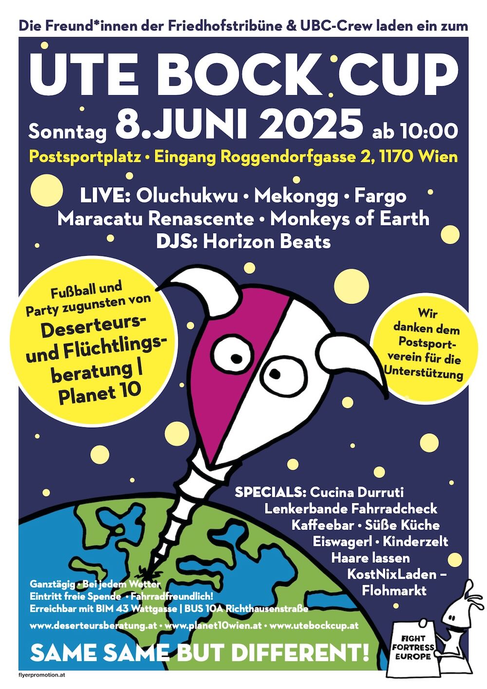 Ute Bock Cup 2025: SAME SAME BUT DIFFERENT! ALLE(S) ANDERS, ALLE(S) GLEICH!