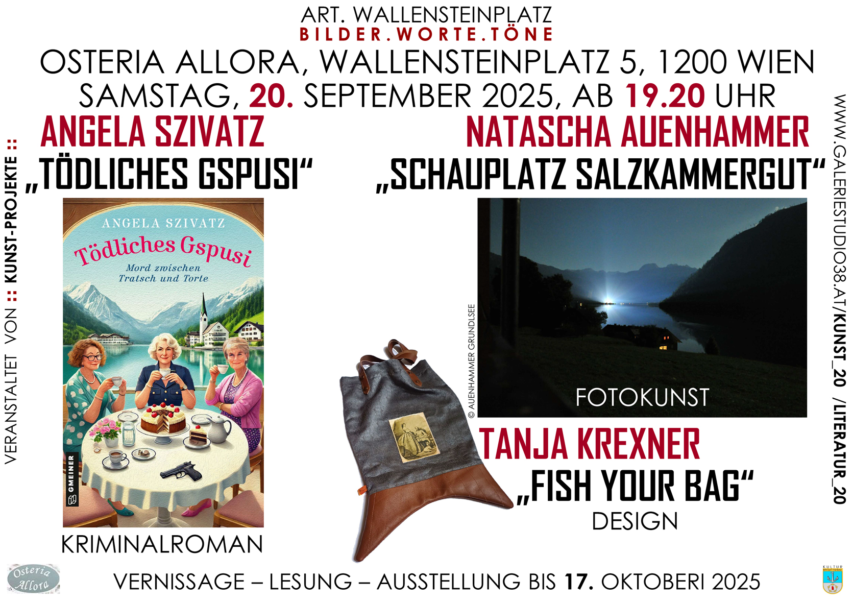 Das Salzkammergut als Schauplatz von Kriminalroman, Fotokunst und Taschendesign!