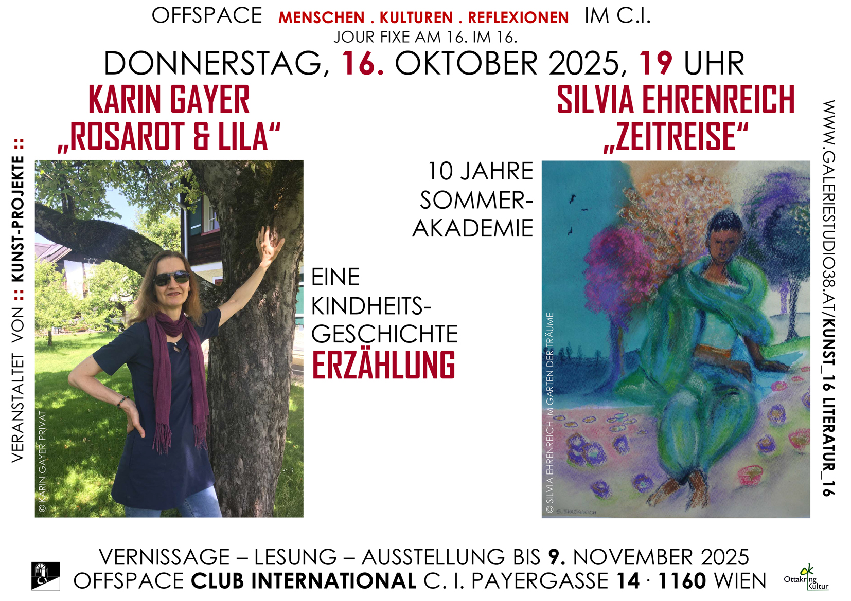 Silvia Ehrenreich – künstlerische Zeitreise und literarische Erinnerungen von Karin Gayer!