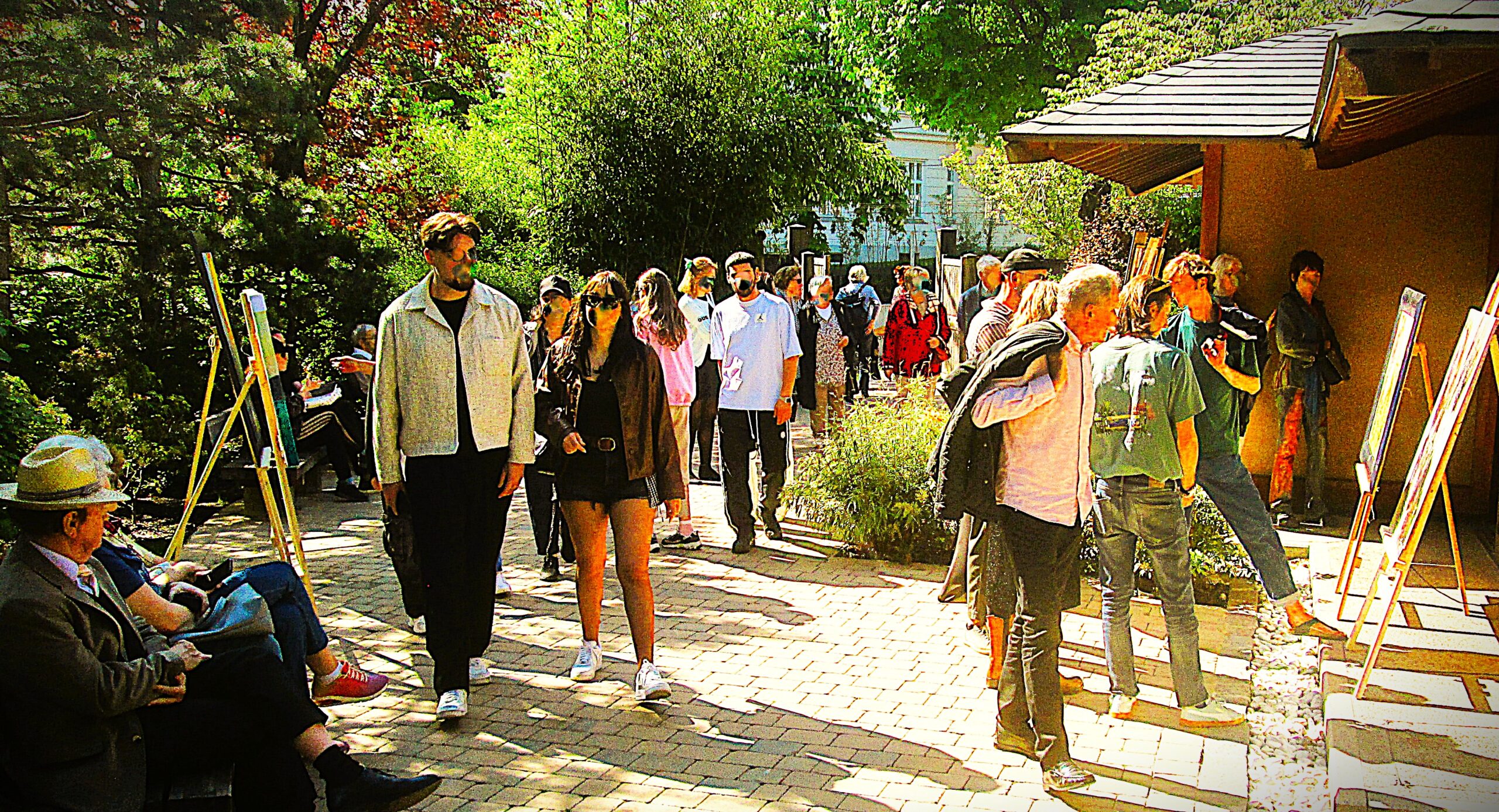 Vernissage „Farbenpracht“ mit Robin der Künstler + Happy Hour gratis!