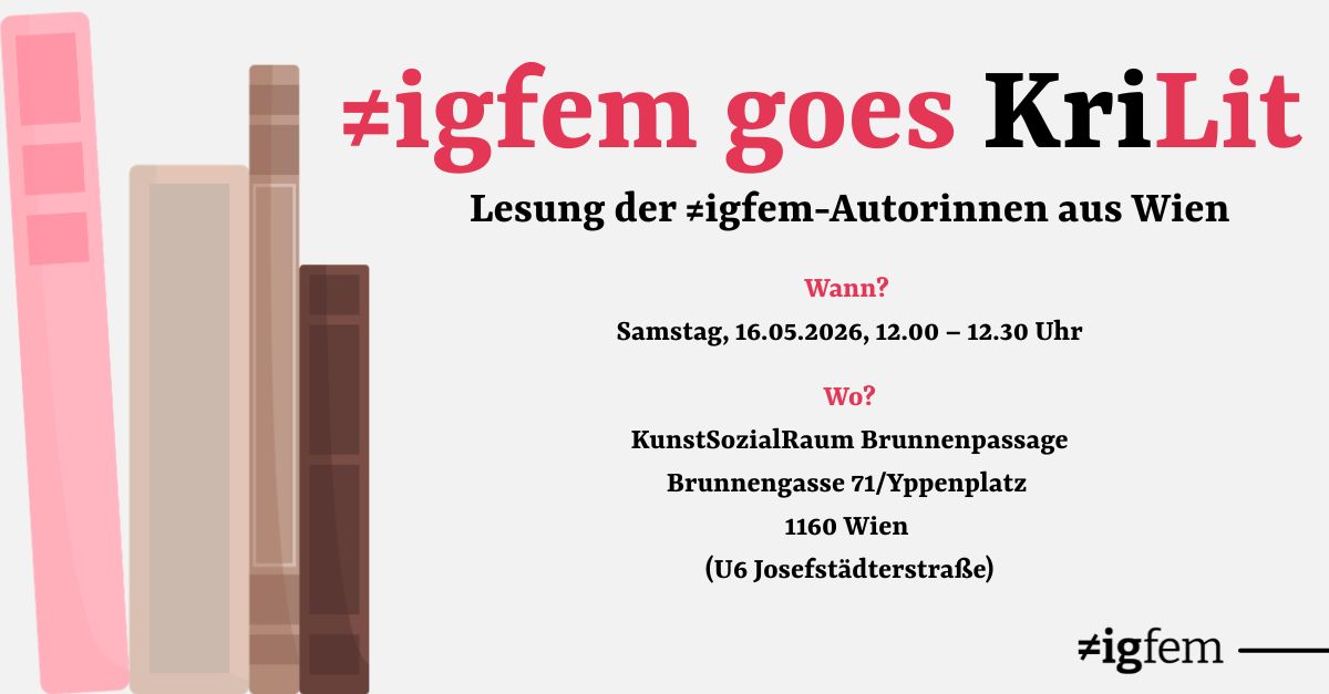 ≠igfem bei den Kritischen Literaturtagen!