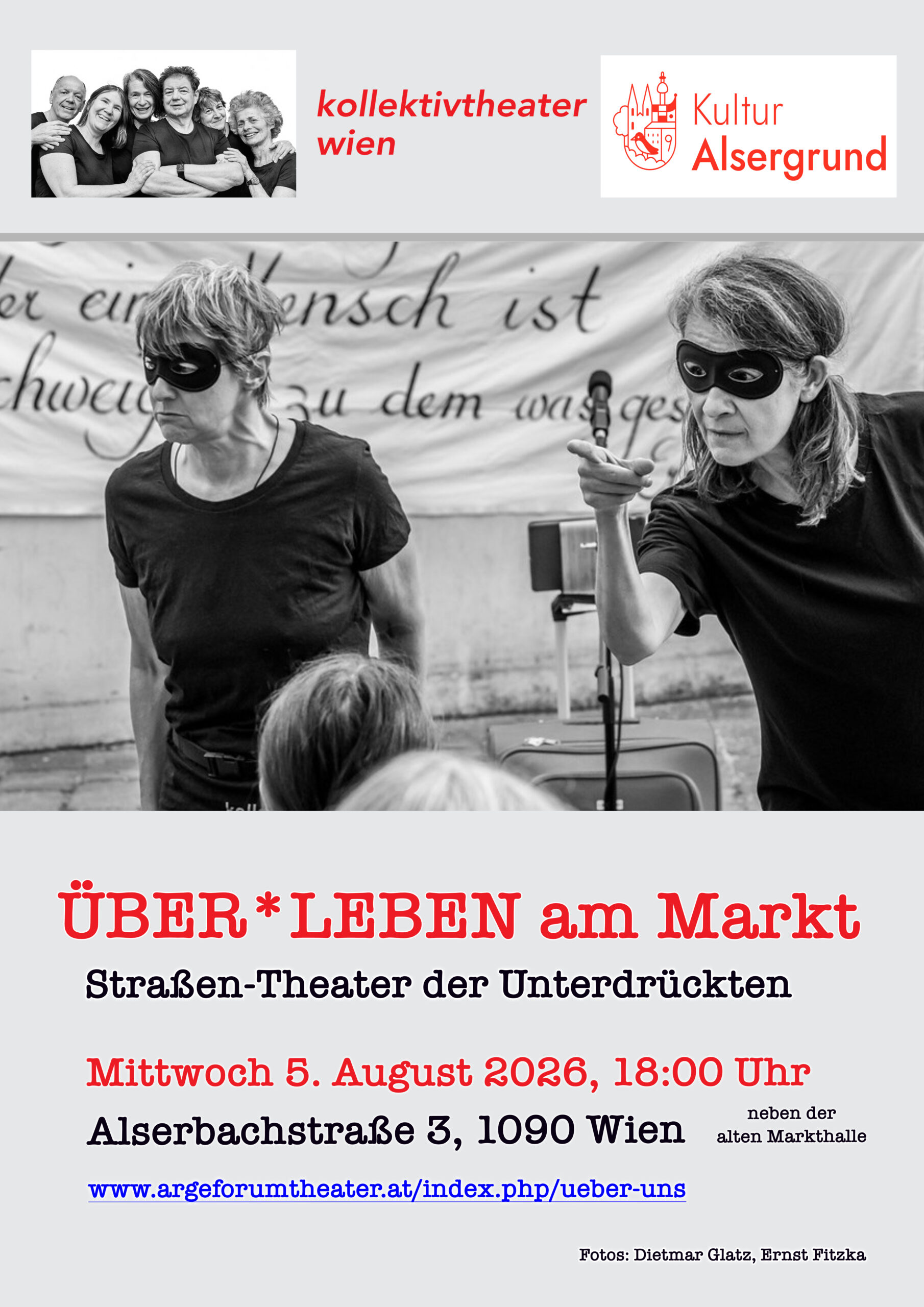 ÜBER*LEBEN am Markt – Straßentheater der Unterdrückten